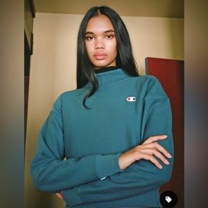 Champion mock neck sweatshirt